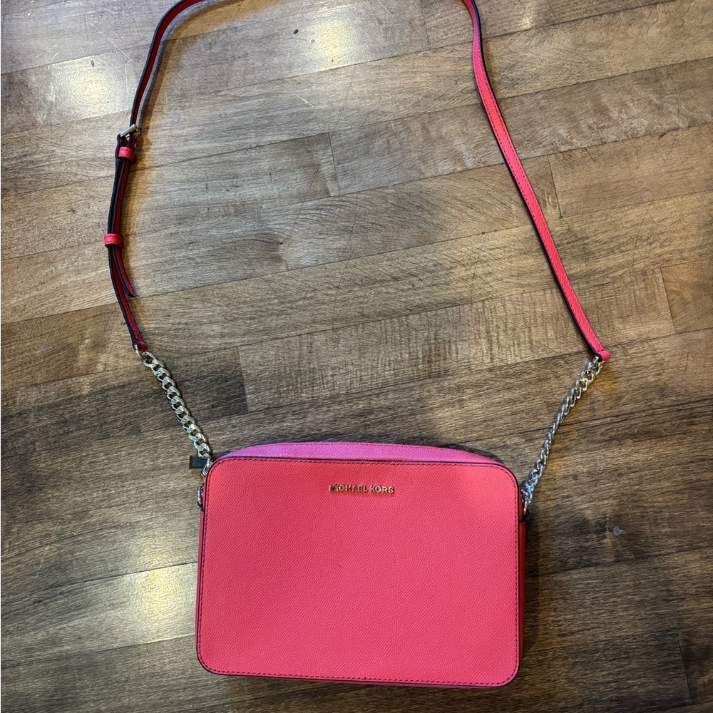 Michael Kors Vibrant Coral Crossbody Bag